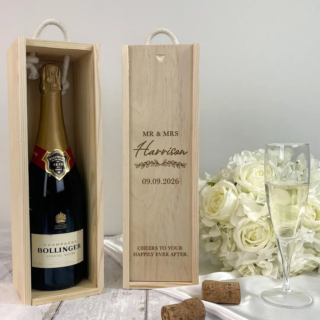 Personalised Engraved Wine Box