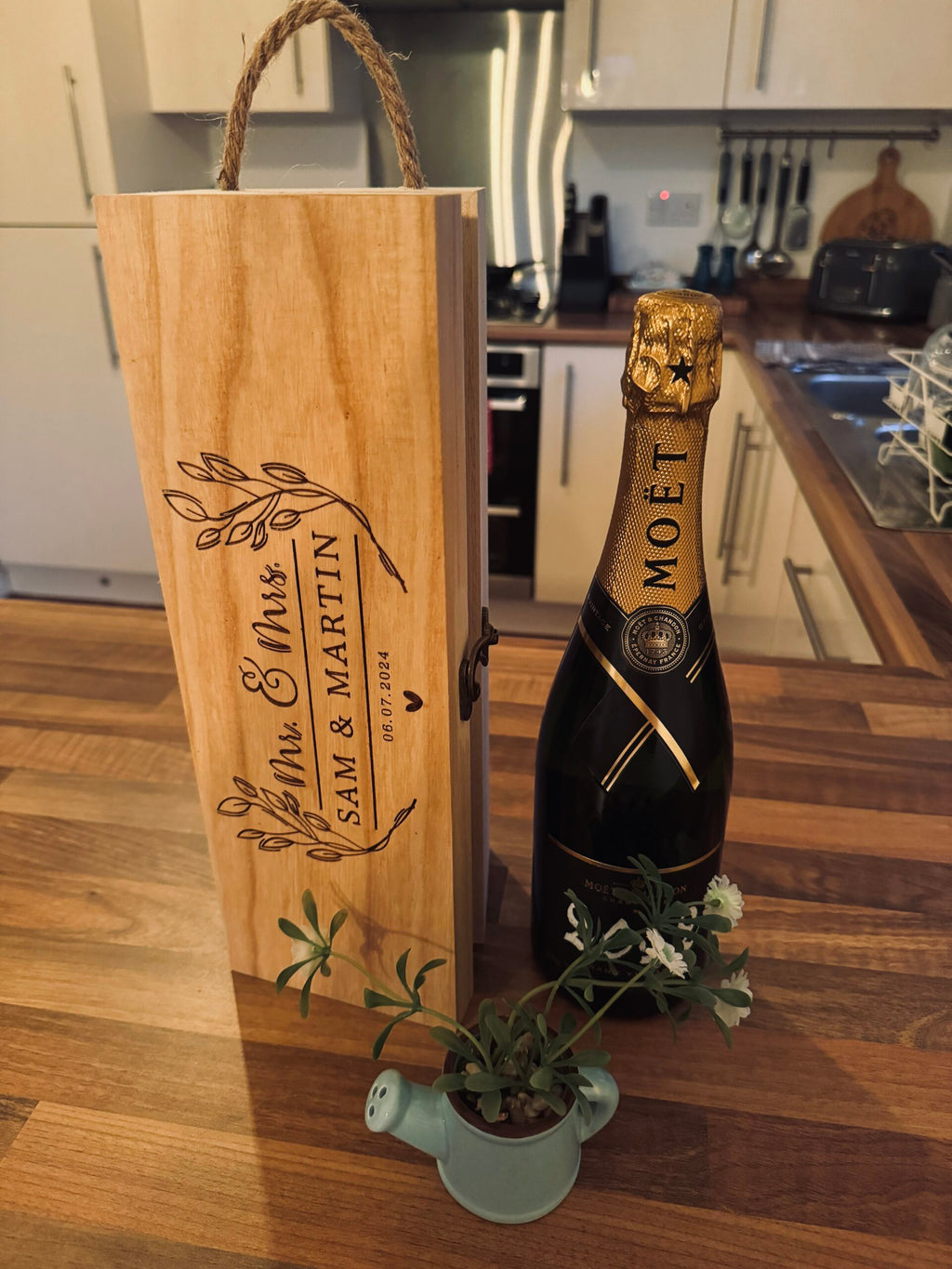 Personalised Engraved Wine Box