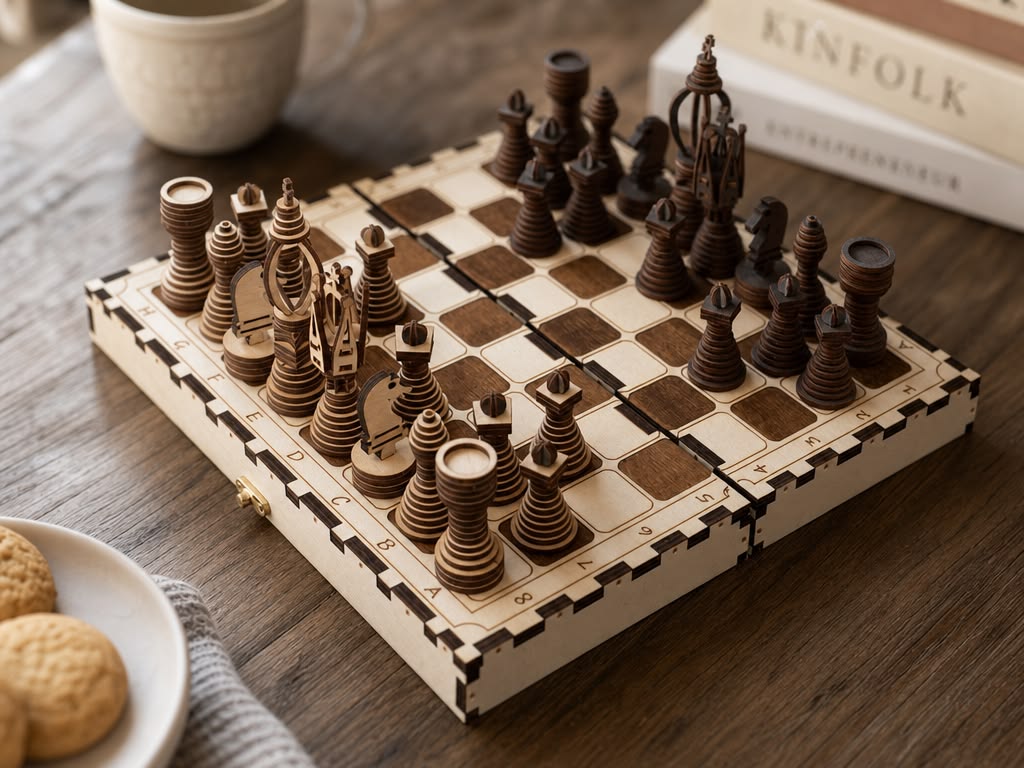Premium Wooden Chess Set – Handcrafted Design