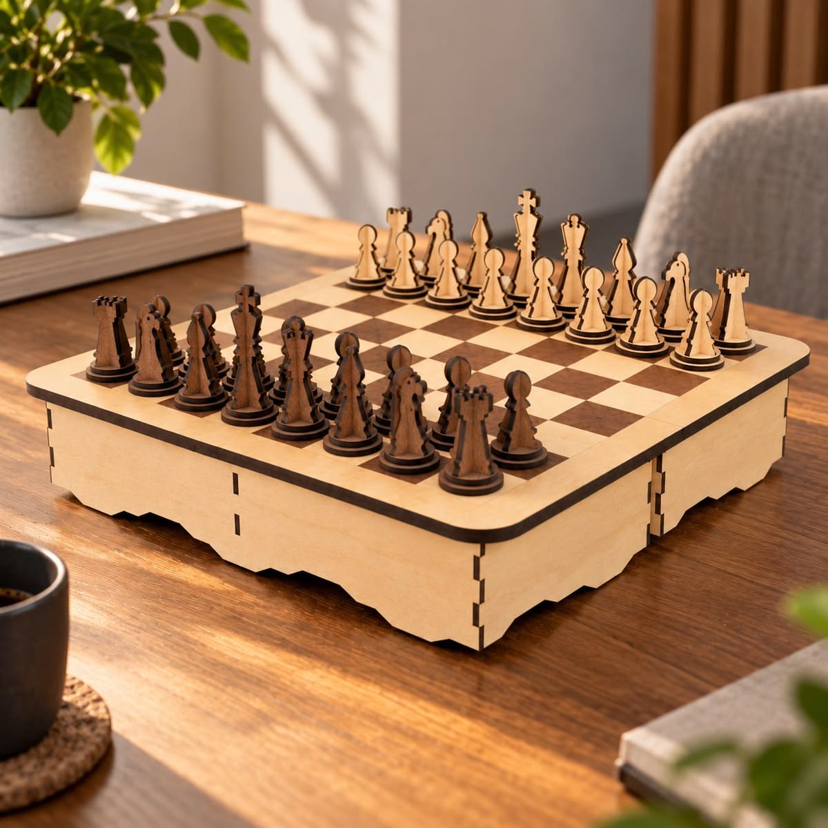 Premium Wooden Chess Set – Handcrafted Design