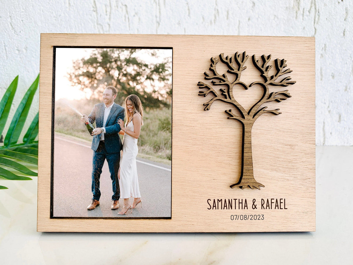 Engraved Wooden Photo Frame