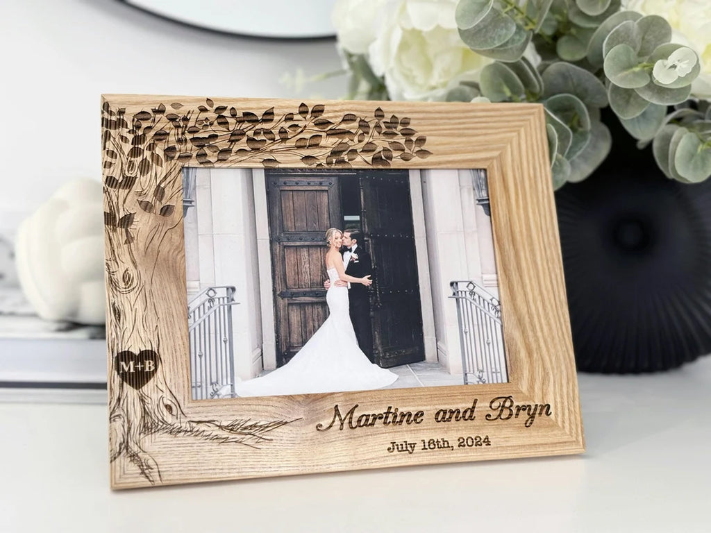 Engraved Wooden Photo Frame